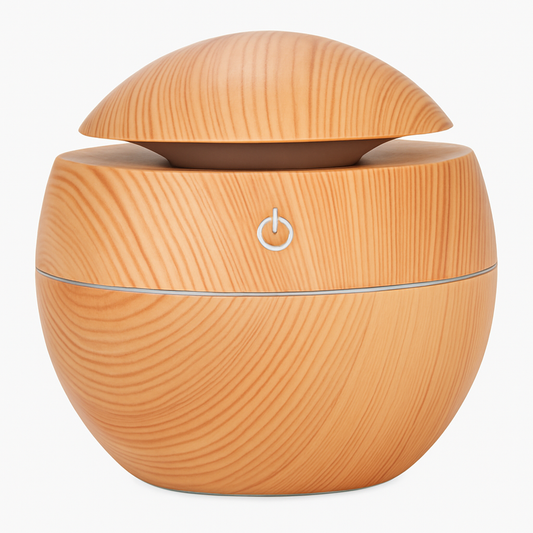 LED Ultrasonic Aroma Humidifier - Brown